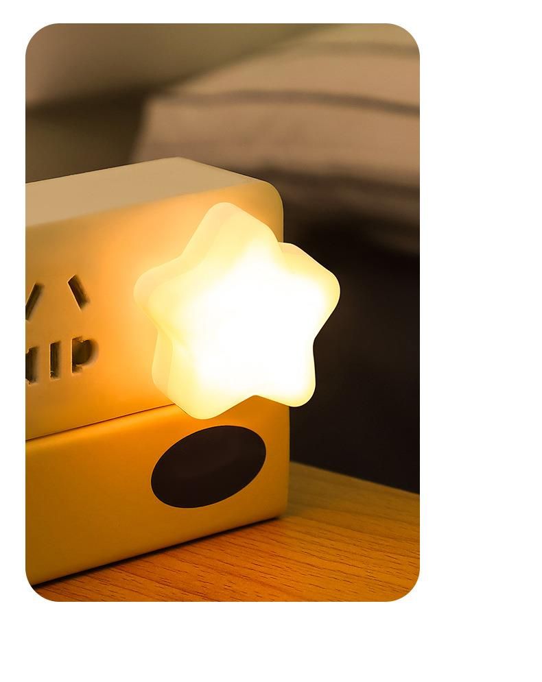 USB Energiesparende Schlafzimmer Nacht Nacht Power Bank Tragbare Notfall Augenschutz LED Atmosphäre Stern Licht_voghion.com