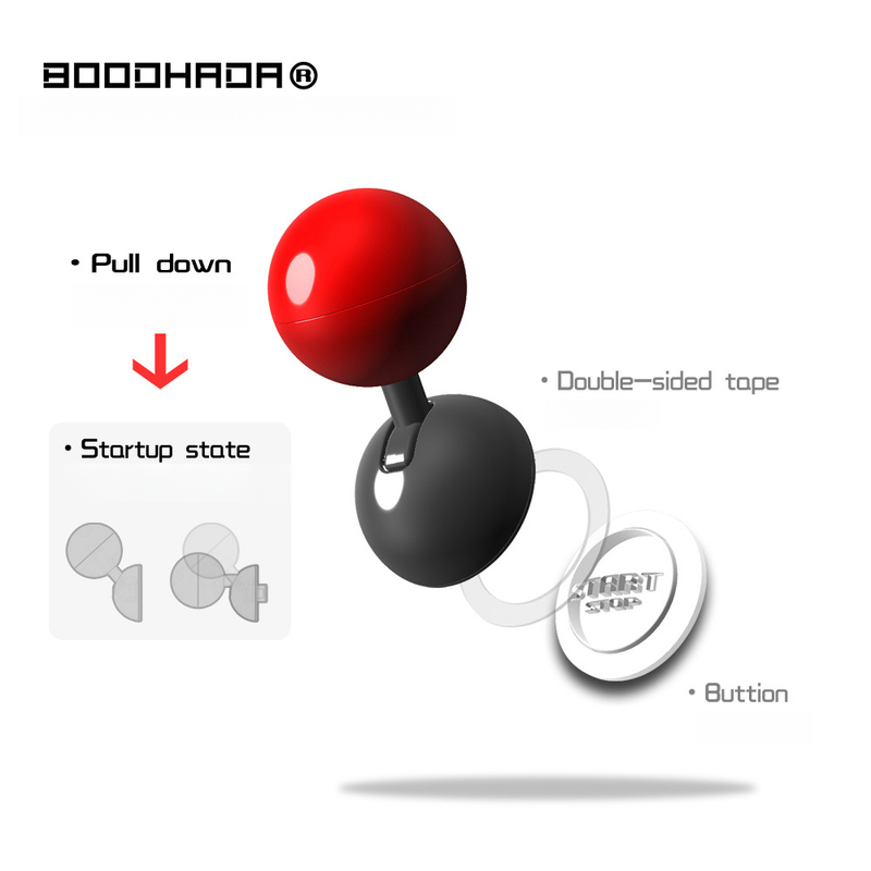 【】Liquid Cat X BOODHADA Full Metal Ball Lever Car One-Key Start Button Rocker Cover_voghion.com
