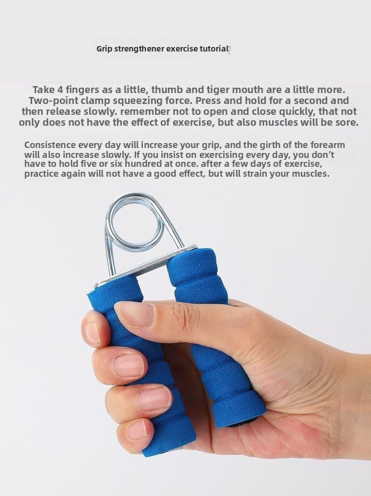 Schaumstoffgriff für Männer und Frauen, Fitness-Handgelenksstärker für Studenten und Erwachsene, Muskelausrüstung, Handkrafttraining_voghion.com