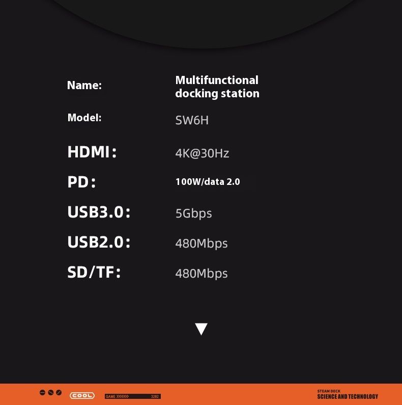 Átlátszó C típusú dokkoló HDMI átalakító 2.5G Ethernet port adapter Huawei Book készülékhez_voghion.com