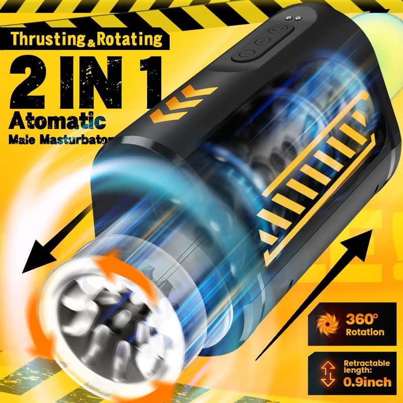Automatic Telescopic Sucking Male Waterproof Masturbator Cup 7 Thrusting Blowjob Masturbation Vibration Toys f_voghion.com