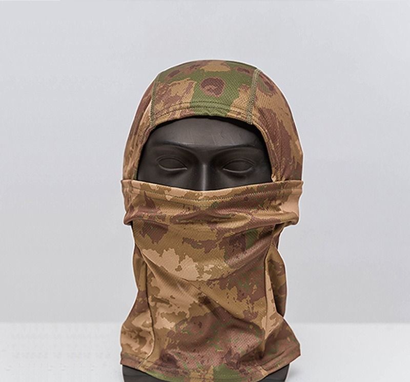 Sommer-Sonnenschutzmaske, Outdoor-Reiten, staubdicht, Camouflage-Kopfbedeckung, taktische Einloch-Kopfbedeckung, Kopftuch, Angeln_voghion.com