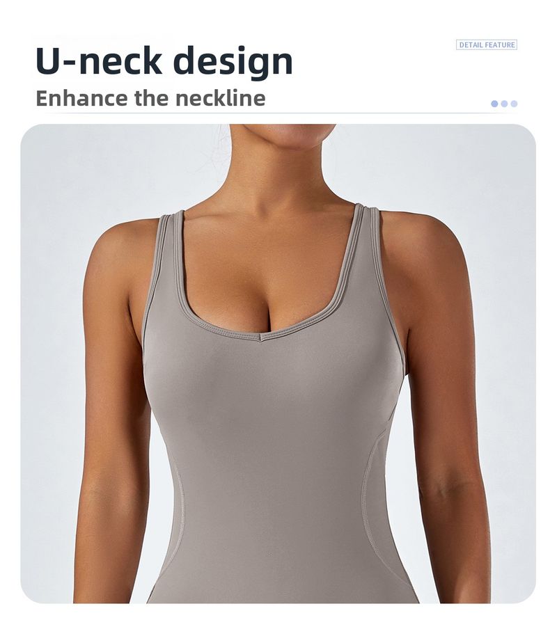 European And American Style Tight-Fitting Backless Yoga Hip-Lifting Sports Fitness Suit Wide-Leg Pants Tummy-Control_voghion.com