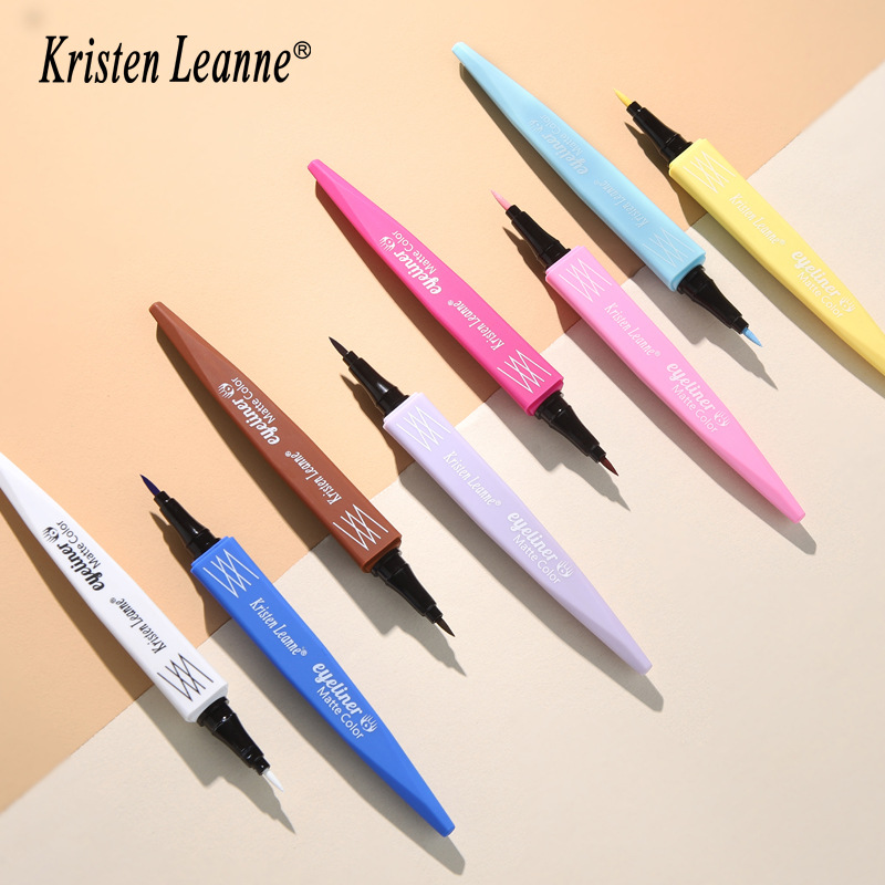 Eyeliner mat imperméable professionnel 8 couleurs, cosmétiques de beauté professionnels longue durée pour fête et Performance_voghion.com
