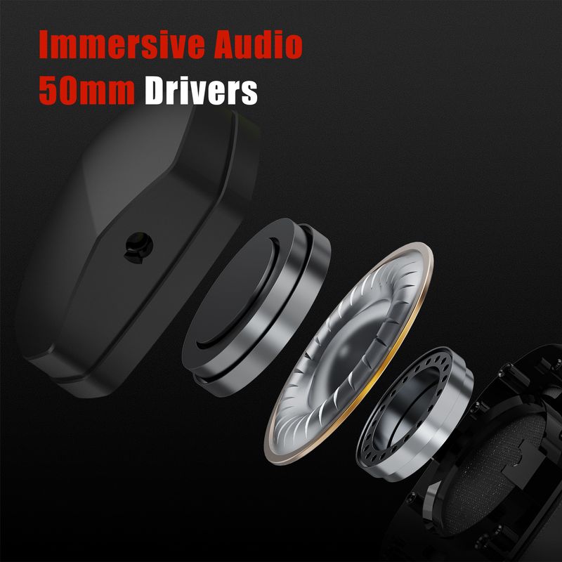 NUBWO G06 2.4G Dual Wireless Headset 5ms Low Latency 7.1 Surround ENC Mic For PC PS4 PS5 Gaming Bluetooth Headphones_voghion.com