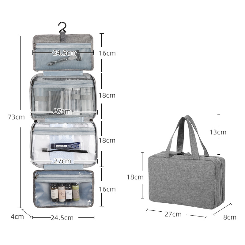 TACTICAL Kulturtasche, wasserdichtes Kulturbeutelset für Herren, Trocken-/Nasstrennung in Militärqualität, faltbar und TSA-fähig_voghion.com