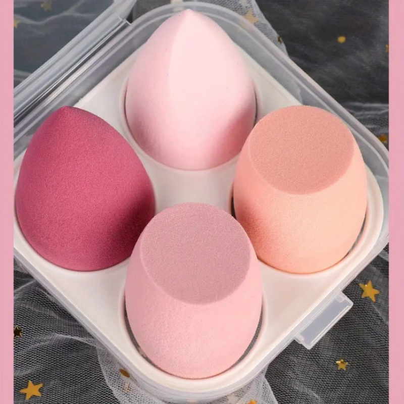 1/4/8 tk kõrvitsa veepiiskade ilu munakomplekt puff meigi munapadja kosmeetiline käsn puff ilutööriistade komplekt_voghion.com