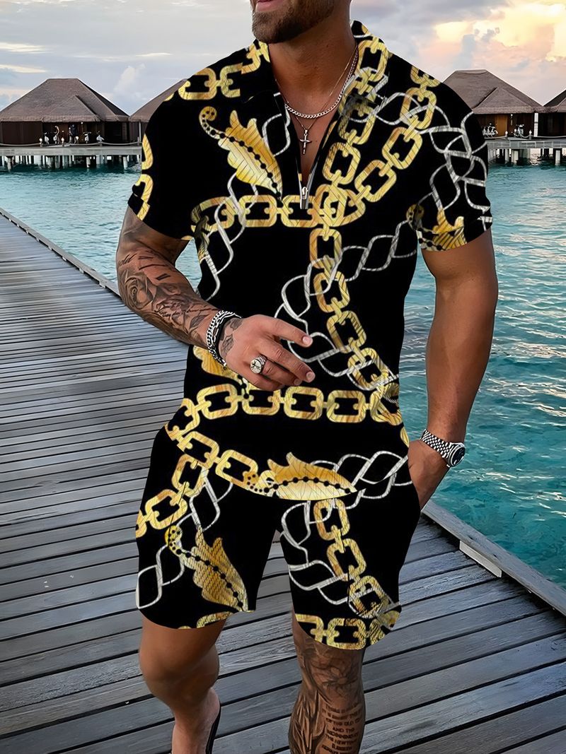 Herren Kurzarmhemd Slim Fit Plaid Color Block Elastic Sommer Freizeithemd High-End-Feeling Persönlichkeit_voghion.com