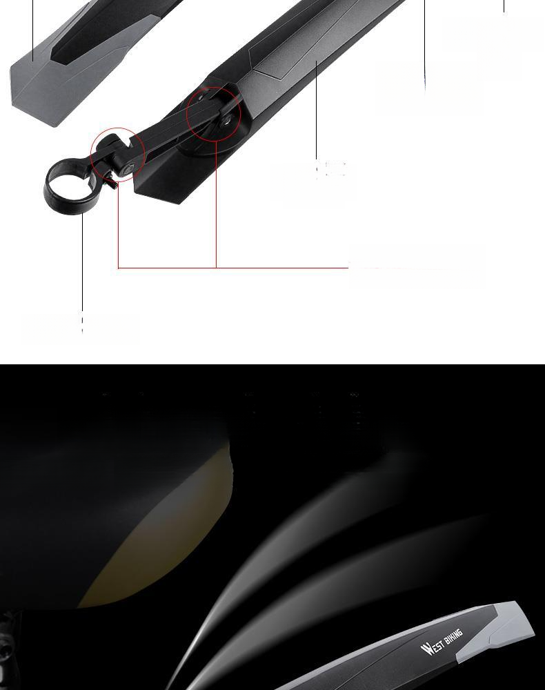 Universal Mountain Bike Mudguard Rear Fender Extended Rainproof Bicycle Accessories_voghion.com