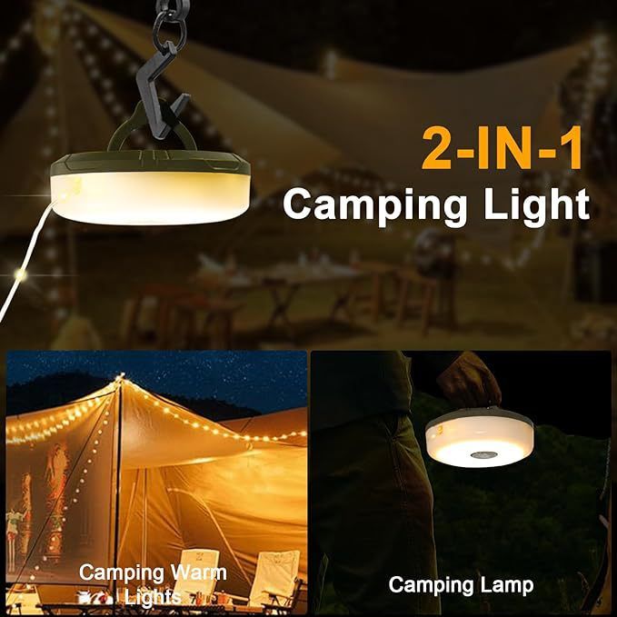 New LED USB Rechargeable Colorful String Tape Measure Storage Outdoor Atmosphere Tent Camping Light_voghion.com
