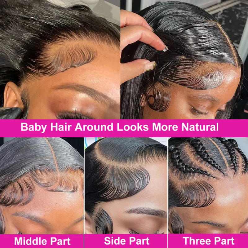 Peruansk Remy Dypbølget Ekte Hår Kort Bob Lace Frontal Parykk_voghion.com
