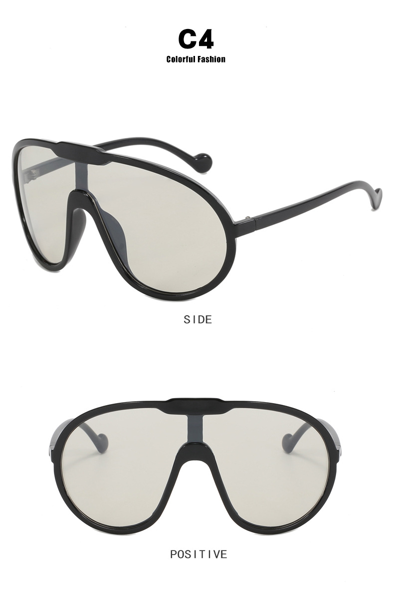 Toad sunglasses large frame one-piece sunglasses outdoor windproof sunglasses streetwear_voghion.com