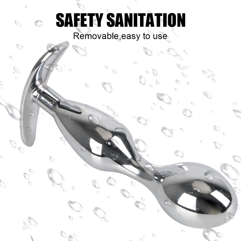 Nerūsējošā tērauda prostatas masāžas seksa rotaļlietas vīriešiem, sievietēm, geju erotiskie produkti pieaugušajiem, metāla anālā stimulatora dibens_voghion.com