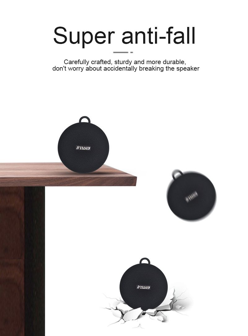 Vélos portables TWS Bluetooth Colonne de vélo Étanche Douche Haut-parleur Acoustique Son Boombox Barre de son Woofer Mains libres_voghion.com
