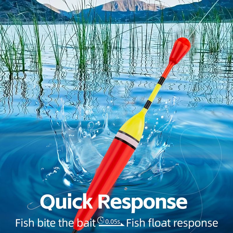 Outdoor Special Single Hook With Line Vertical Float Set Fishing Gear_voghion.com