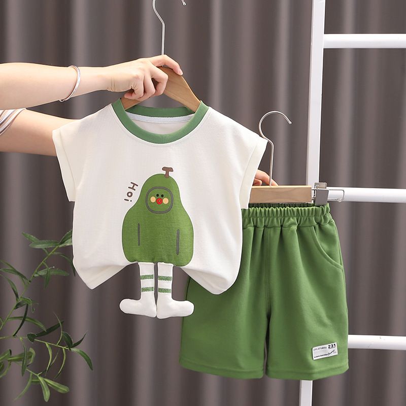 Kids’ Clothing Children's Sleeveless Suit Pure Cotton Summer New Baby Shorts Clothes Boys Summer Clothes Girls T Shirt Children's Clothing_voghion.com