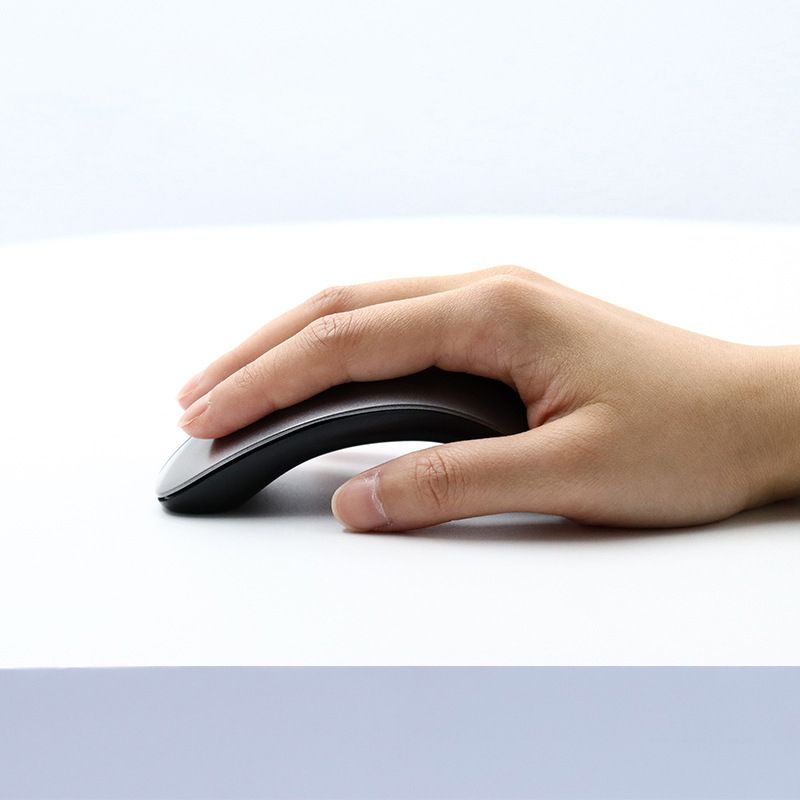 Wireless Mouse – 2.4G Slim Silent Click, 3-Button Ergonomic Design, 1600DPI Adjustable For Laptop/PC/Mac (Black/Silver)_voghion.com