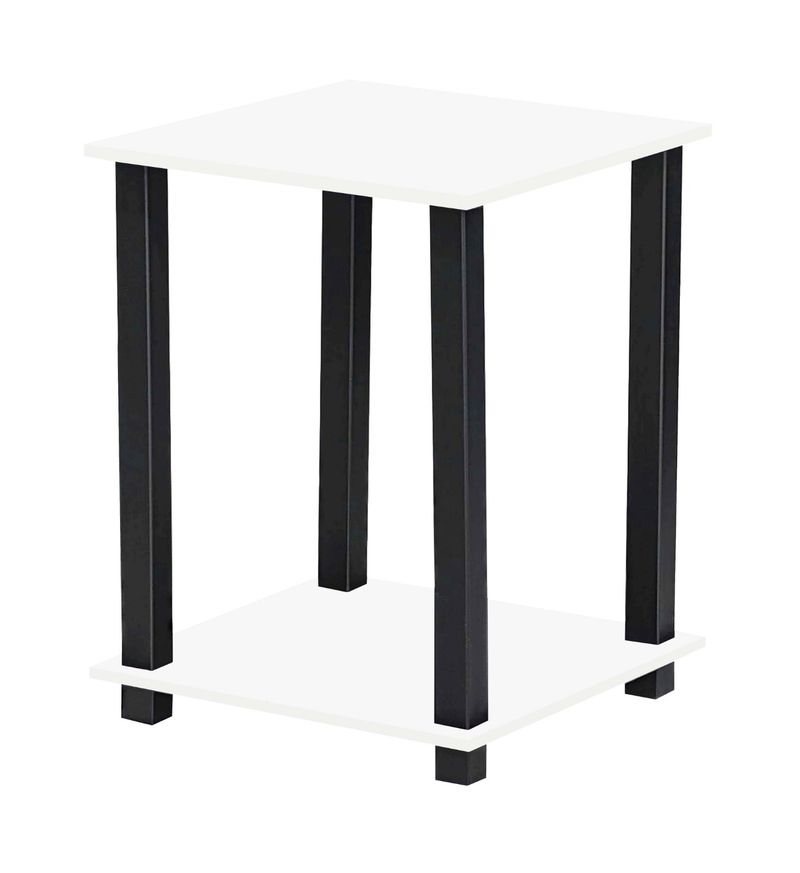 Square Small Side Table With 2-tier Coffee End Table Shelf Rack Living Room Tea_voghion.com