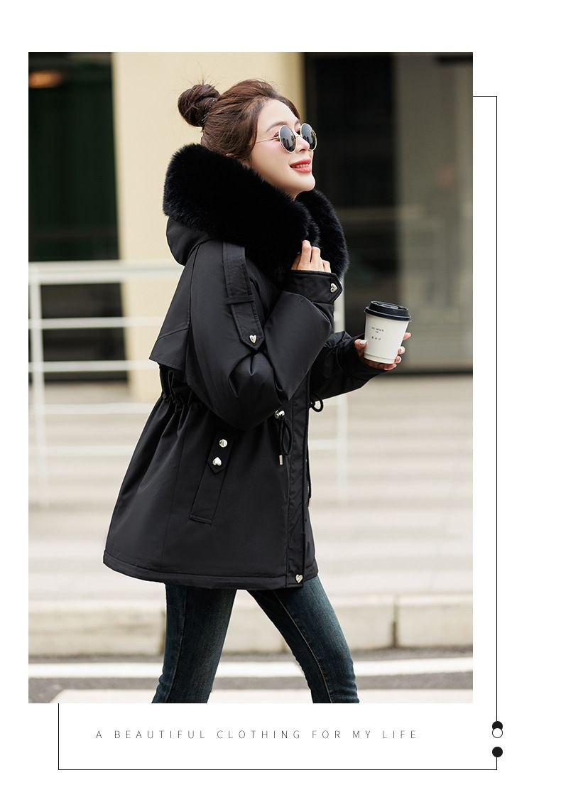 Gesteppte Parkajacke für Damen – Übergroßer Puffermantel mit Kapuze (Schwarz/Creme/Beige/Braun/Mint, M-XXL)_voghion.com