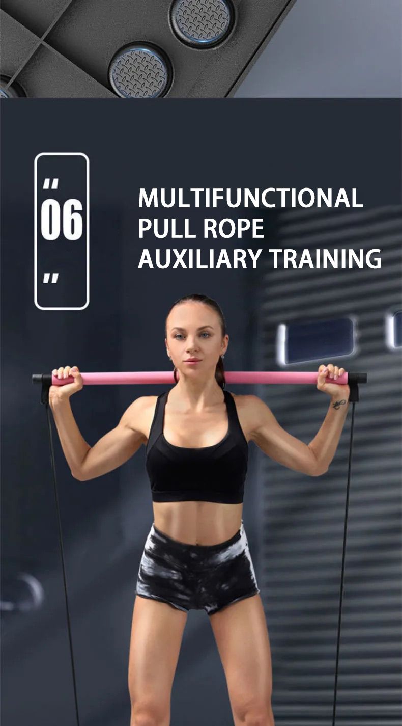 Liegestützbrett, tragbar, multifunktional, faltbar, Trainingsgeräte, Liegestützstange für Heim-Fitnessgeräte, Bodybuilding, Fitness, Sport_voghion.com