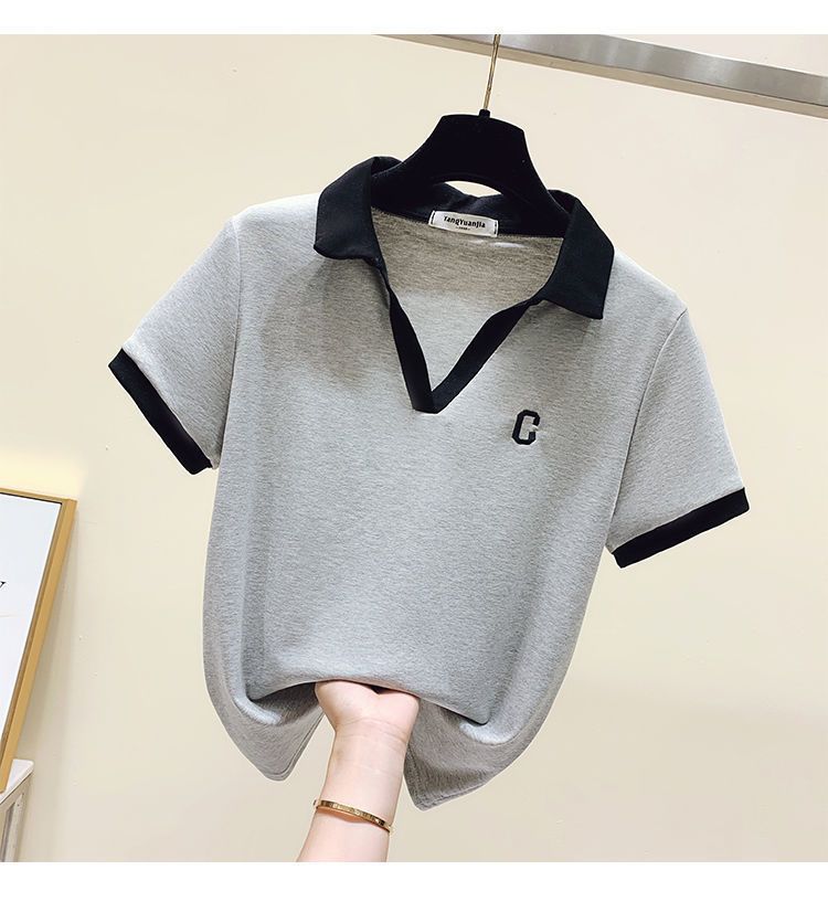 Primavera e L'estate del Vestito Delle Donne 2023 New Age Riduzione Polo T-Shirt da Donna + Sciolto Sottile Pantaloni a Gamba Larga a Due Pezzi set_voghion.com
