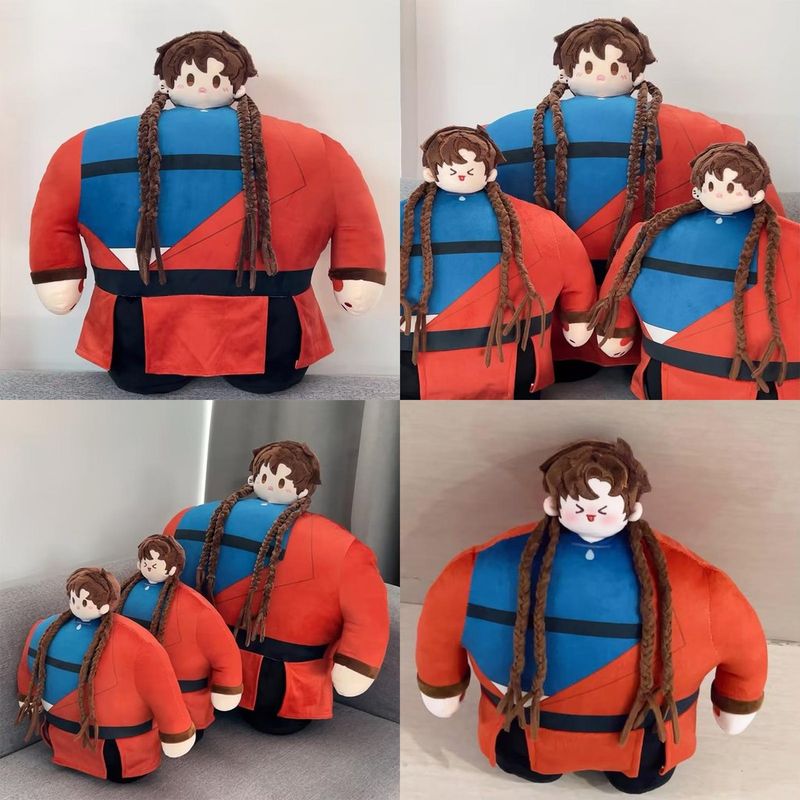 Large Plush Sun Ce Pillow Toy Featuring Soft Short Plush With Custom Design Anime Fans For_voghion.com
