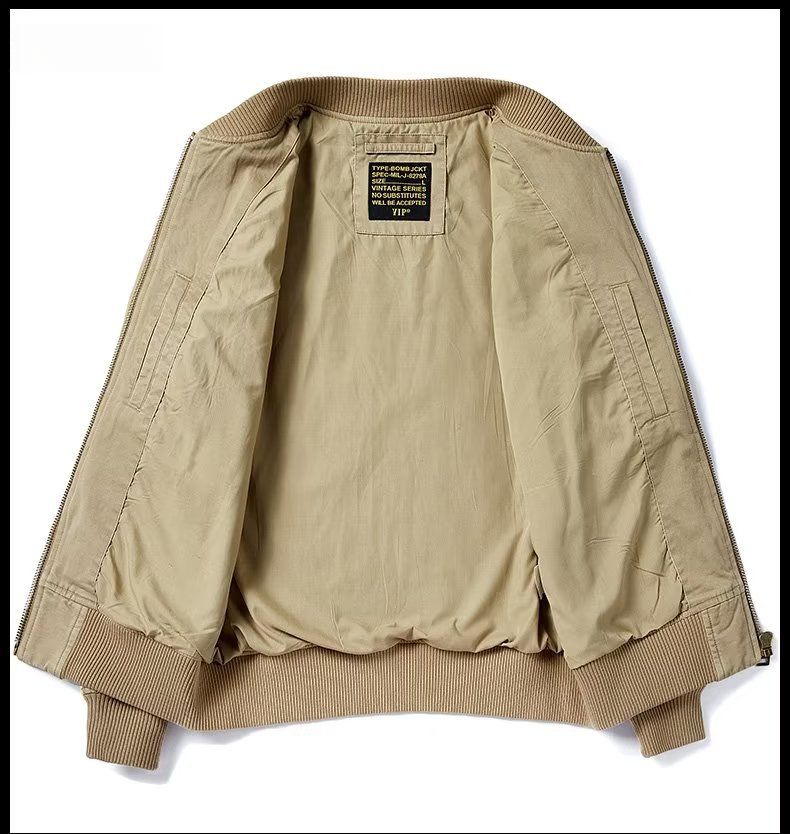 American New Baseball For Men Autumn Winter Pilot Jacket Casual Workwear Top Men's Style_voghion.com