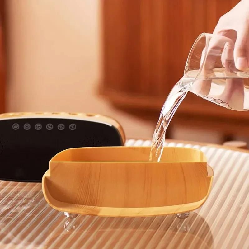 Humidificateur d'air à brume fraîche, haut-parleur Bluetooth dynamique avec affichage numérique intelligent, télécommande sans fil et diffuseur d'huiles essentielles pour la maison, le bureau et l'hôtel._voghion.com