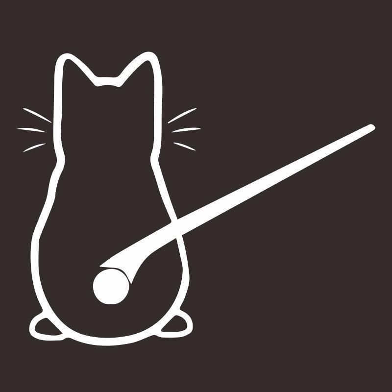 Pegatina de cristal trasero con forma de gato y limpiaparabrisas de dibujos animados, pegatina reflectante para limpiaparabrisas, pegatina para coche, pegatina para coche_voghion.com
