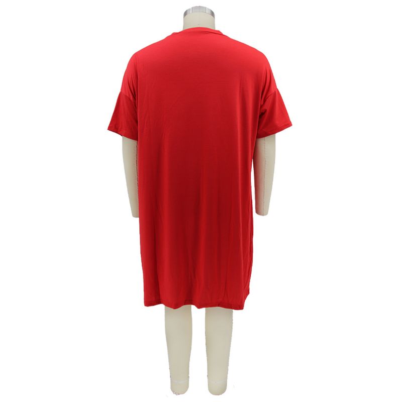 Women's Clothing Popular Independent Station Hot-selling Spring and Summer New Positioning Offset Printing Loose Large Size Dress_voghion.com