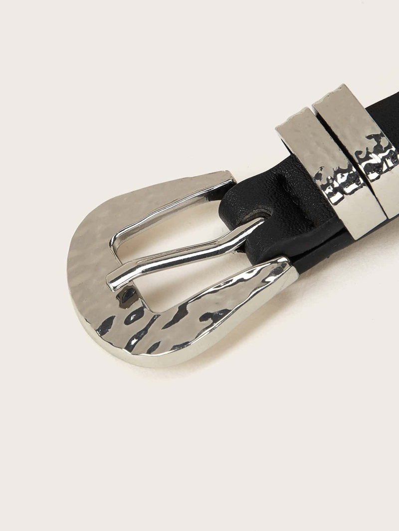 Ceinture fine et polyvalente noire avec lettres d'amour pour femmes, nouvelle collection 2022_voghion.com