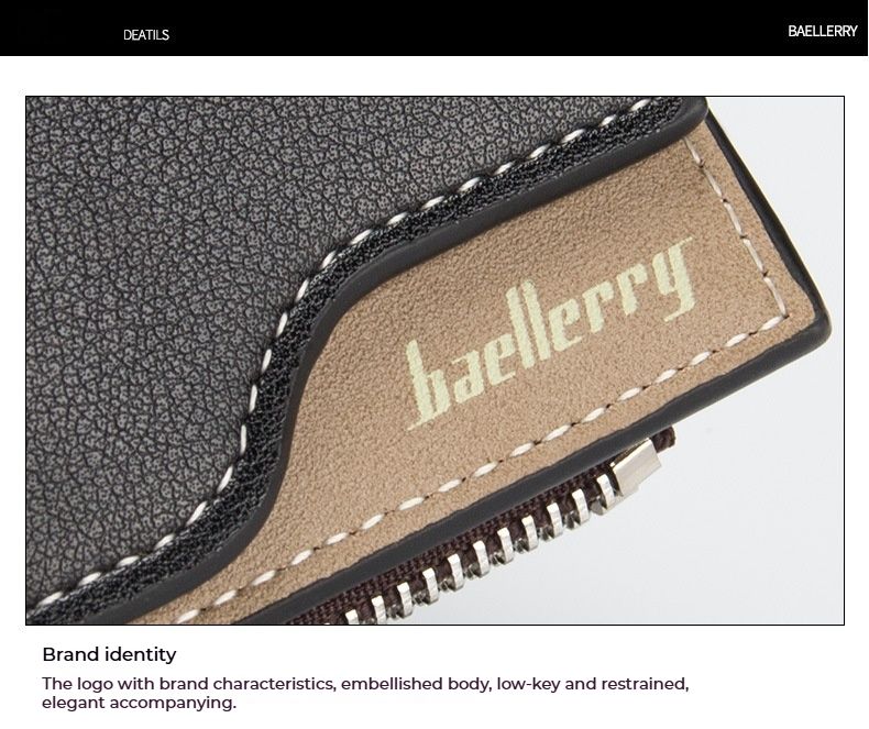 BAELLERRY Wallets, New Arrivals, Large Capacity Men's Long Wallets, Business Youth Wallets, Fashionable Zipper Handbags._voghion.com