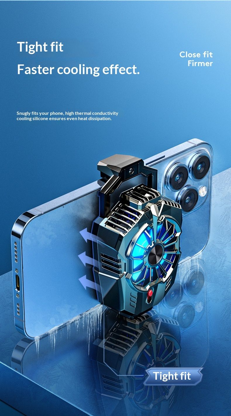Digitex X20 Semiconductor Phone Cooler Magnetic Back Clip Ice Silent Cooling Artifact Hot Sale Wholesale_voghion.com