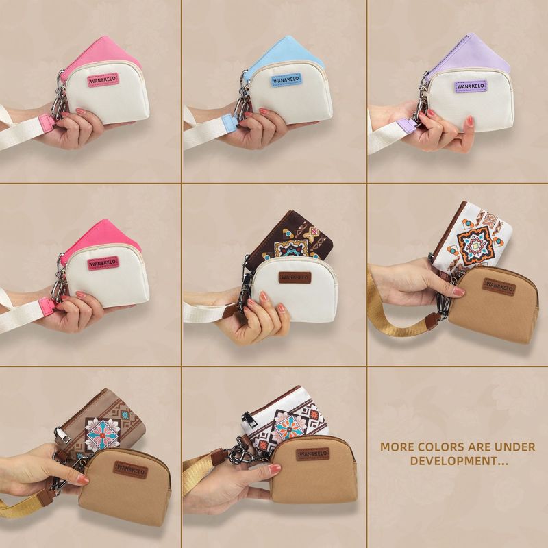 Bolso bandolera WK para mujer, minibolso de hombro impermeable estilo Lulu, para uso diario, en colores pastel._voghion.com