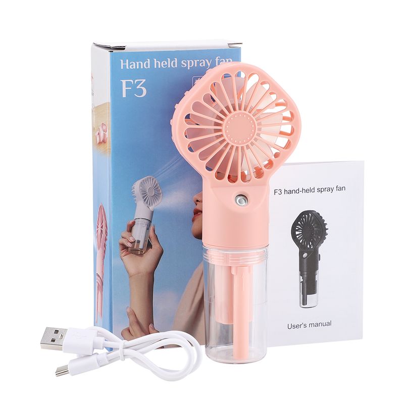 New Handheld Mini Air Conditioner USB Rechargeable Portable Mist Cooler Cooling Spray Humidifier Fan For Home Office_voghion.com