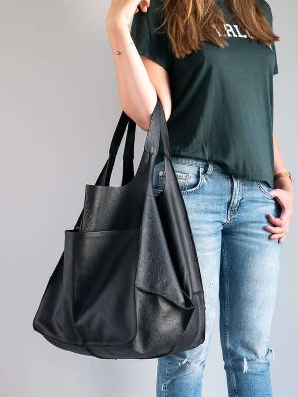 2023 neue Heiße Verkauf Retro Einfache Große Tasche Weiche Leder Große Kapazität Schulter Vielseitig Mode Handheld Tote frauen tasche_voghion.com