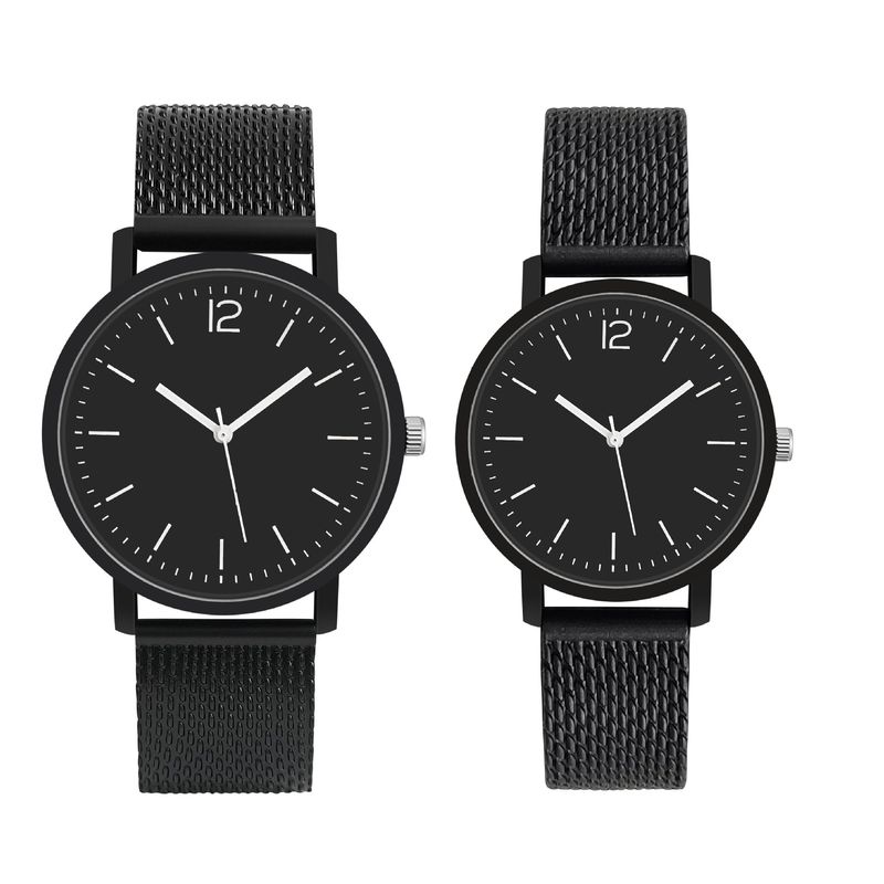 Nuevo reloj de cuarzo para parejas con correa de plástico para hombres y mujeres_voghion.com