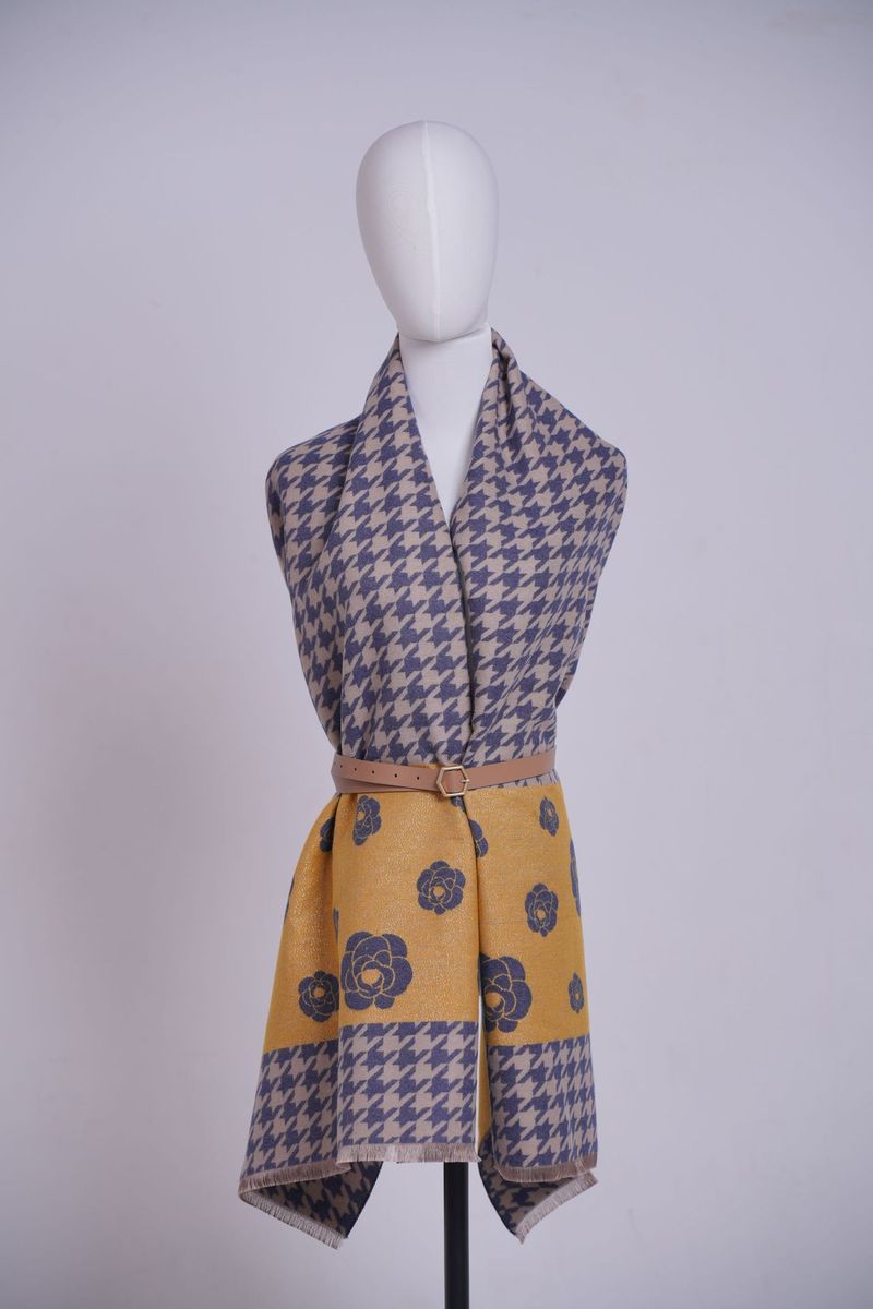 Europäisches und amerikanisches gewebtes Herbst- und Winterkopftuch, Kaschmir-Batikschal, doppelseitiger Luxus-Winterschal für Damen_voghion.com