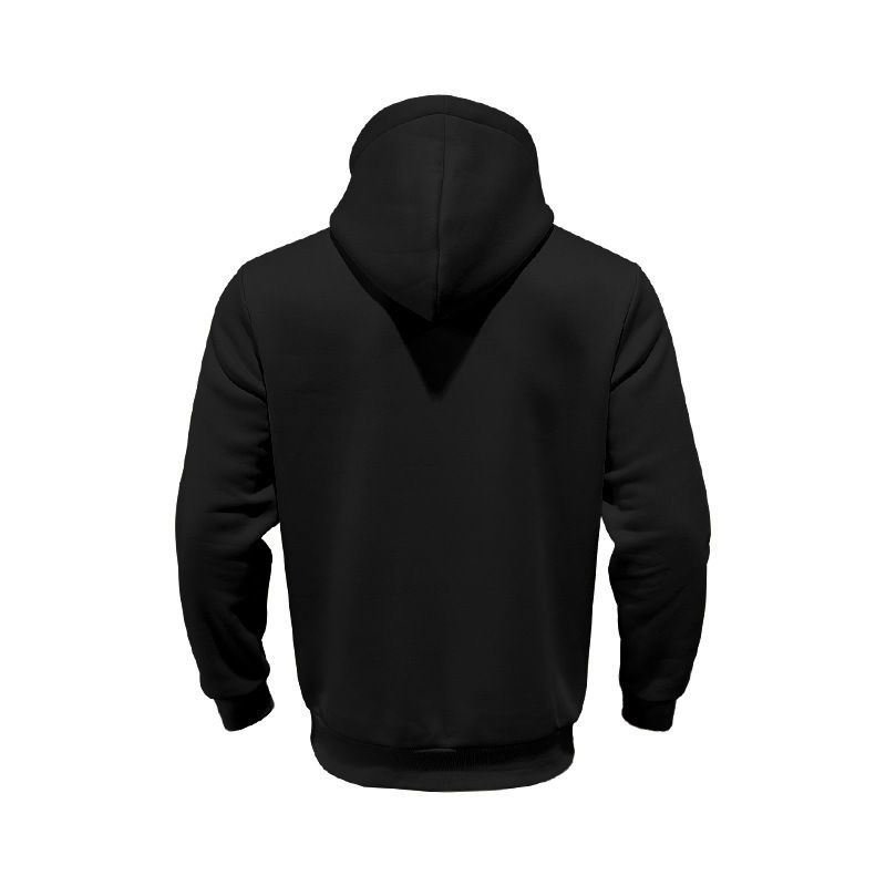 Unisex-Kapuzenpullover mit Fleecefutter und halbem Reißverschluss – Übergroßer passender Pullover für Paare mit Kontrasteinsätzen (Weiß/Marineblau/Schwarz/Hellgrau/Khaki/Burgunderrot, S-XXXL)_voghion.com