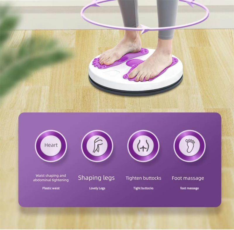 Piastra per danza con torsione per massaggio ispessita di grandi dimensioni, riduzione del grasso, corda da trazione per fitness, macchina dimagrante magnetica per addominali e vita_voghion.com