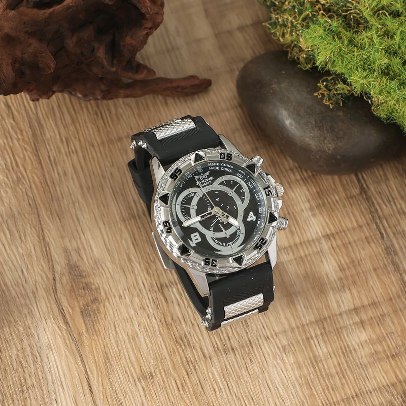 3pcs/set Men's Business Wallet Fashion Large Dial Watch Sunglasses Set New Year Gift_voghion.com