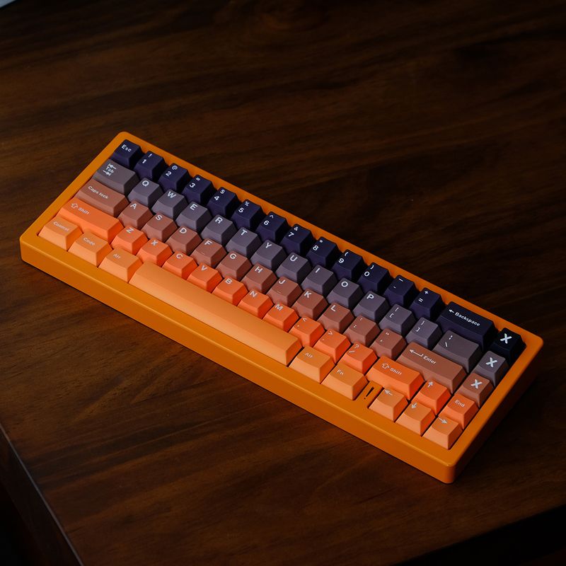 2433 Gradient Glow Sublimacja 5-stronna klawiatura mechaniczna PBT Klawisze Nadruk termotransferowy_voghion.com