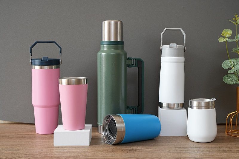 QFV50704555550<== Cross-Border Brazil 304 Stainless Steel Ice Outdoor Sports Camping Large Capacity Water Bottle Hiking Insulated Cup_voghion.com