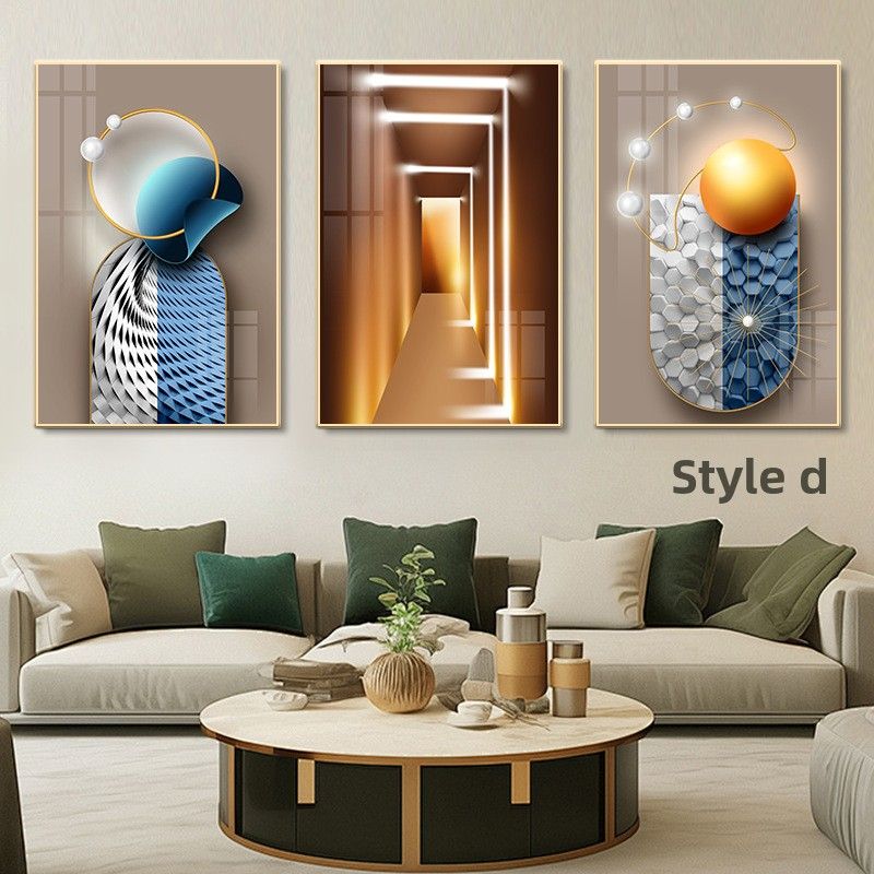 Dekorativ für Wohnzimmer, Eingangsbereich, Flur, nordische minimalistische Linie, Heim-Triptychon, Atmosphäre, Korridor, keine Installation_voghion.com