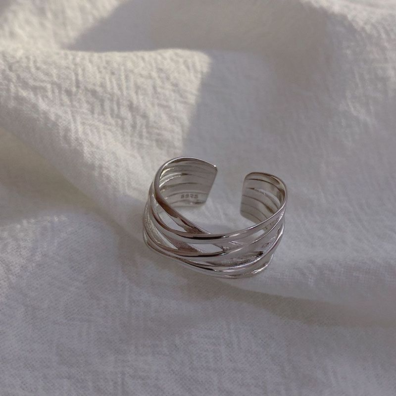 Gioielli geometrici multistrato alla moda e minimalisti, anello per il pollice, accessori alla moda_voghion.com