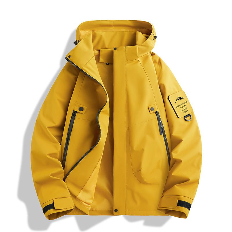 High-Quality Single-Layer Jacket Unisex Hooded Lightweight Windbreaker For Spring And Autumn Outdoor Travel Groups_voghion.com