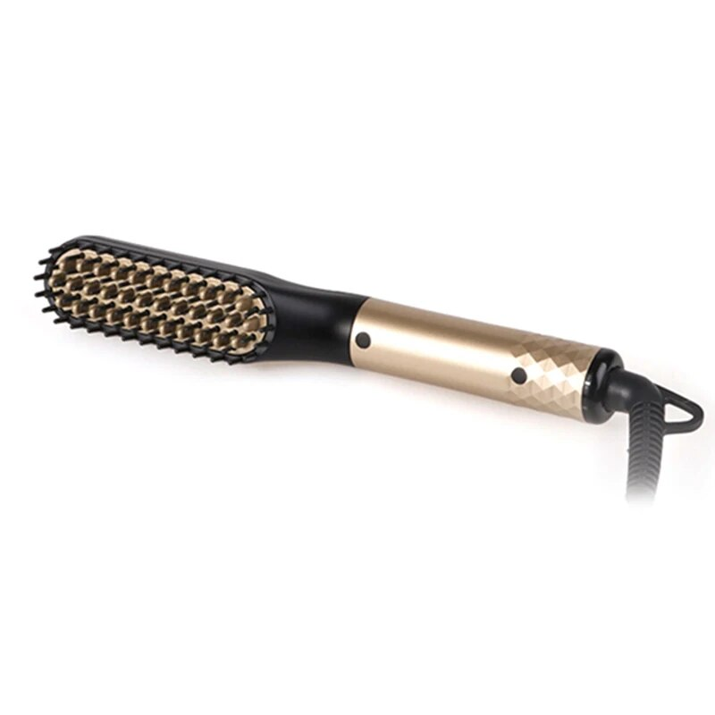 Brush Professional Beard Straightener Multifunctional Straightening Comb Hair Curler Quick Heating Styling Tools_voghion.com