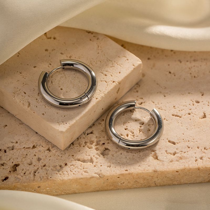 Gioielli di moda, orecchini da donna in acciaio inossidabile al titanio massiccio, accessori alla moda che non sbiadiscono_voghion.com