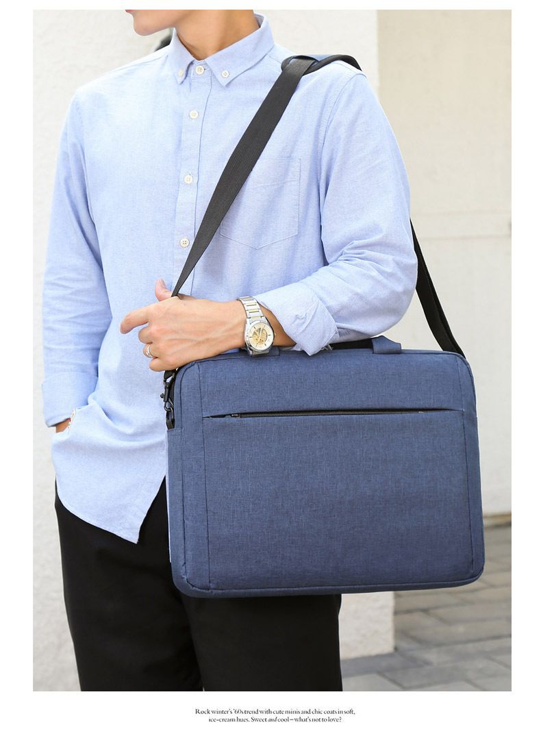 Laptop Oxford cloth shoulder crossbody bag Business handbag briefcase_voghion.com