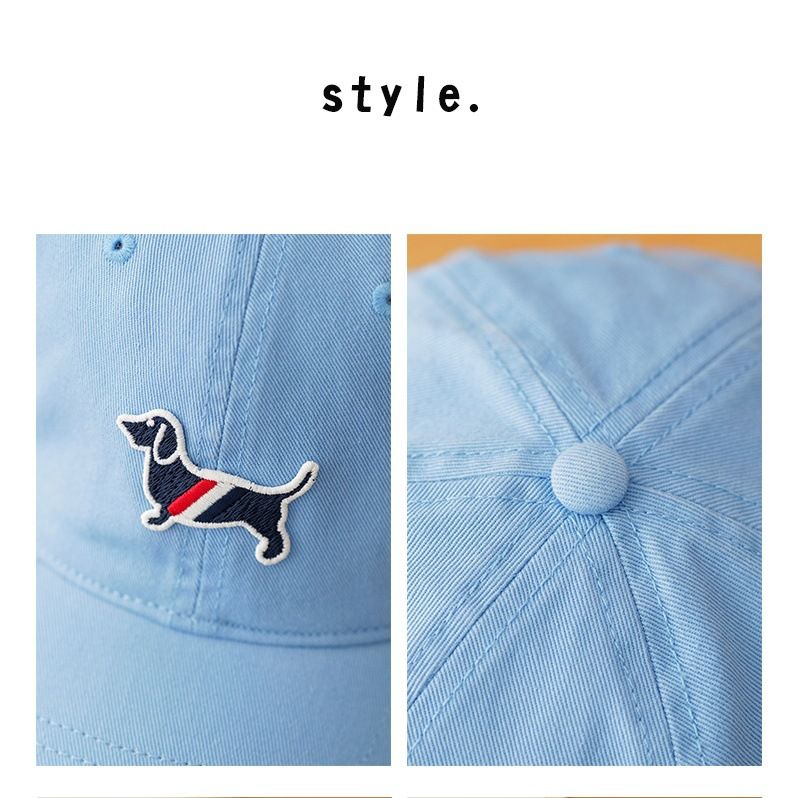 Street High Quality Washed Baseball Cap For Men And Women Soft Top Stylish Face Showing Small Duckbill Cap Dachshund Sun Hat_voghion.com